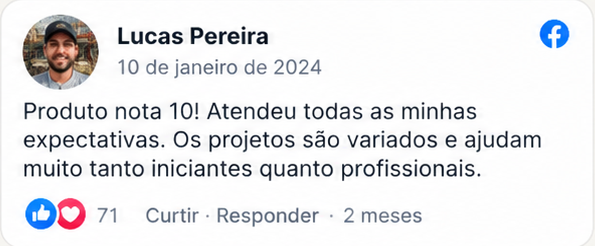 Print de depoimento de cliente 6